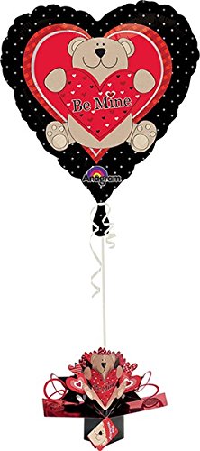 Be Mine Bear Pop-up Card Helium Mylar Balloon